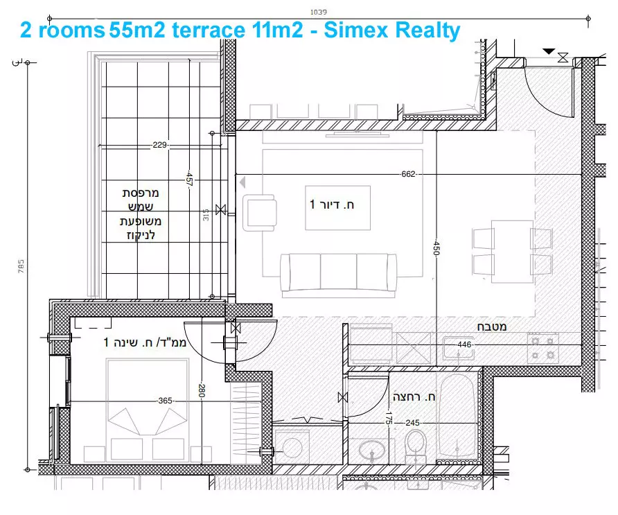 Nuevo proyecto en 2 edificios de 9 pisos y 1 edificio de 19 pisos, Kiryat Hayovel Jerusalén