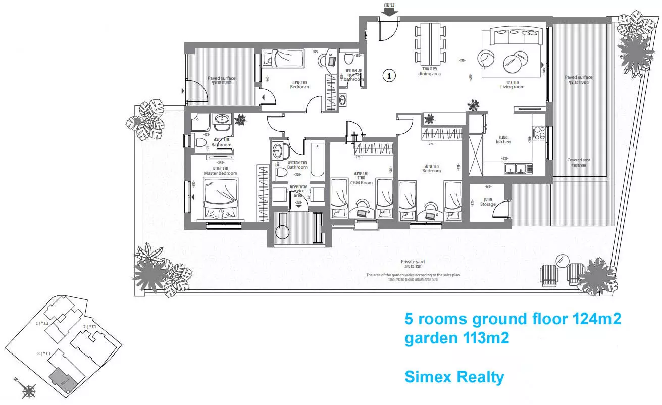 Nuevo proyecto Ramat Bet Shemesh 3-4-5 habitaciones, planta jardín y áticos